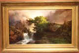 Cascading Beauty in a Golden Frame
