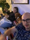 Cozy Evening with Furry Friend