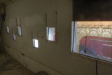 Windows and a wall with a view