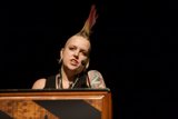 The Bold Woman on the Podium