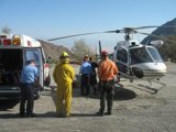 Helicopter Landing at the Airport