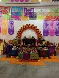 Colorful Altar with Vibrant Decorations