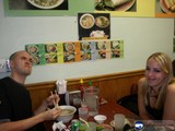 Dining at the Wedding Reception