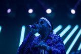 Purple Performer Takes Coachella Stage