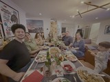 Family Thanksgiving Dinner Celebration at Home