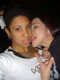 Two Women Making a Funny Face for the Camera