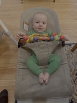 Happy Baby in Modern Bouncer Seat