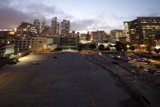 Cityscape Intersection Parking Lot