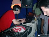 The Deejay in Red