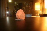 The Rock on the Wooden Table by the Window