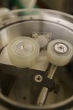 Close-up of a Two-Wheeled Machine