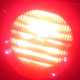 Red Traffic Light on White Background