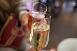 Champagne Toast at Celebration Gathering