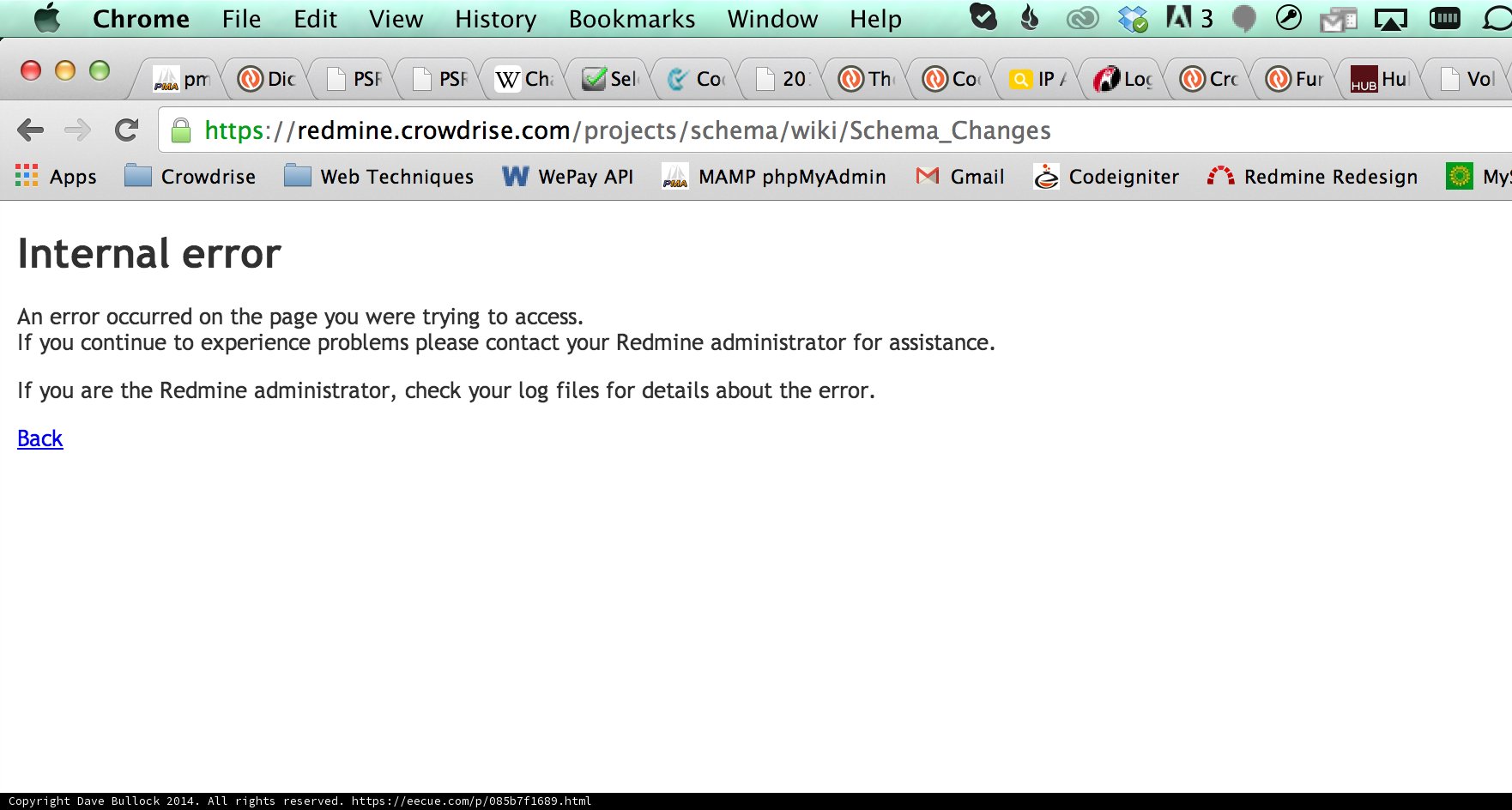 Internal Error Email Notification