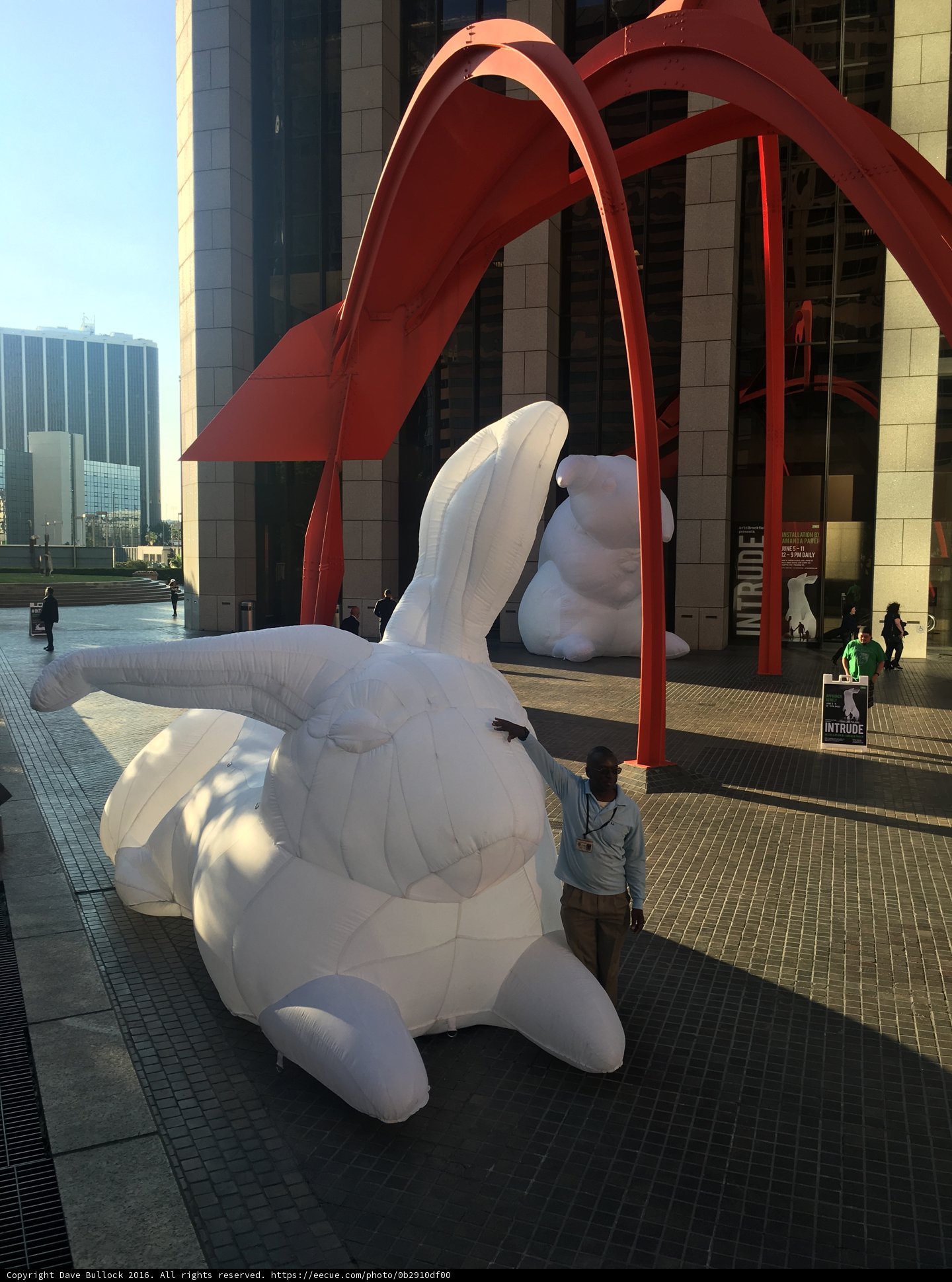 Giant Inflatable Rabbit Takes Over LA