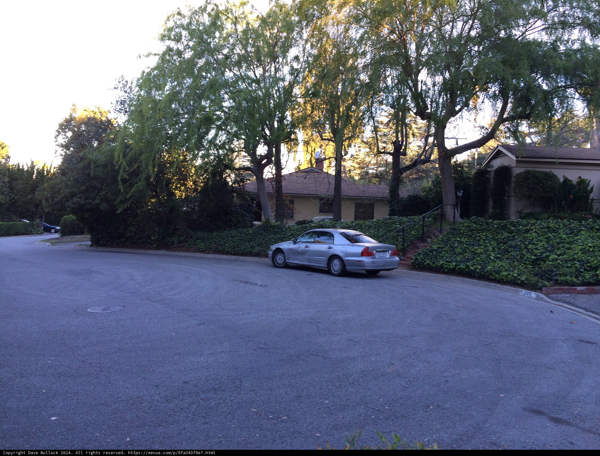 Parked Car in Residential Neighborhood