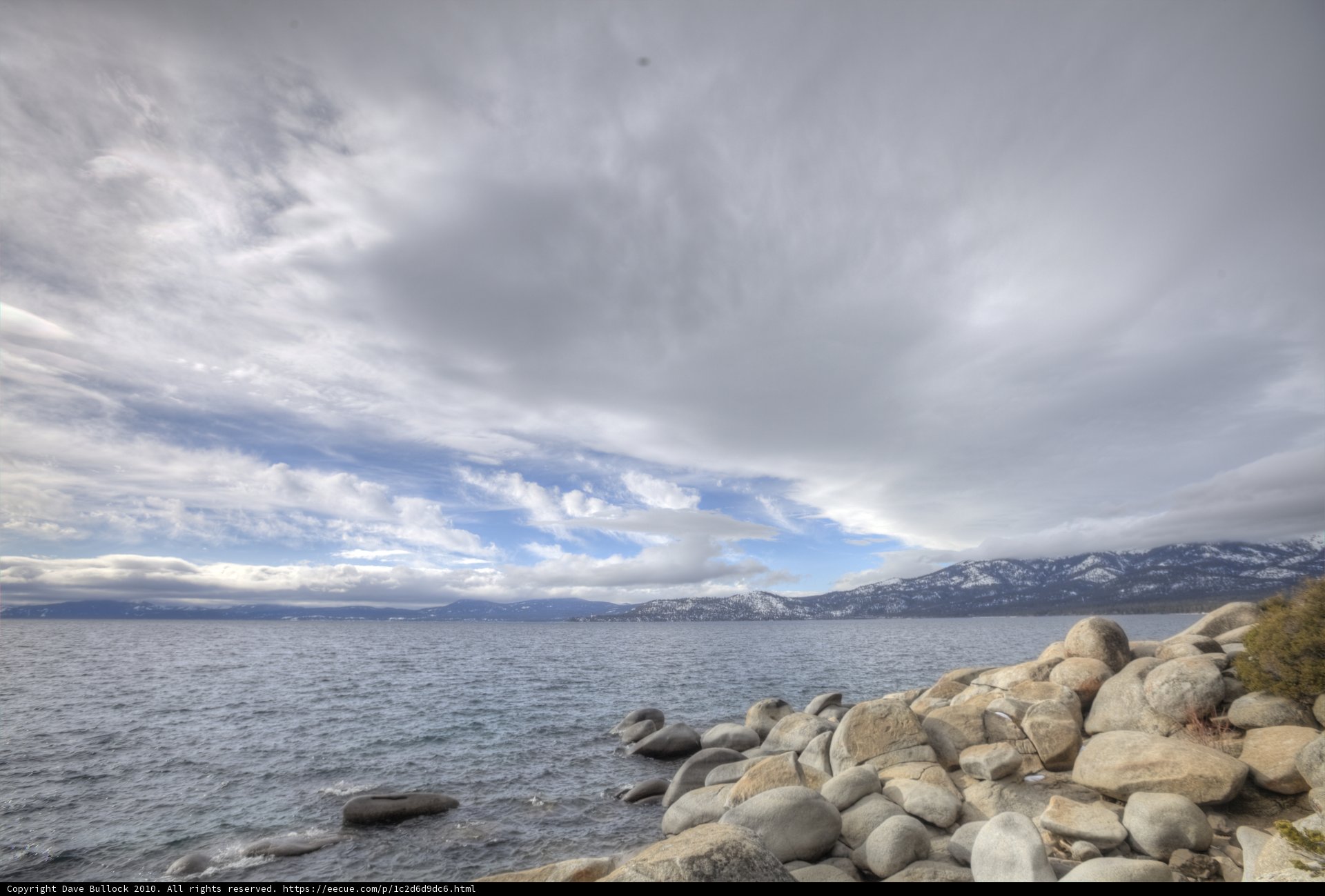 Majestic View of Ocean and Mountains