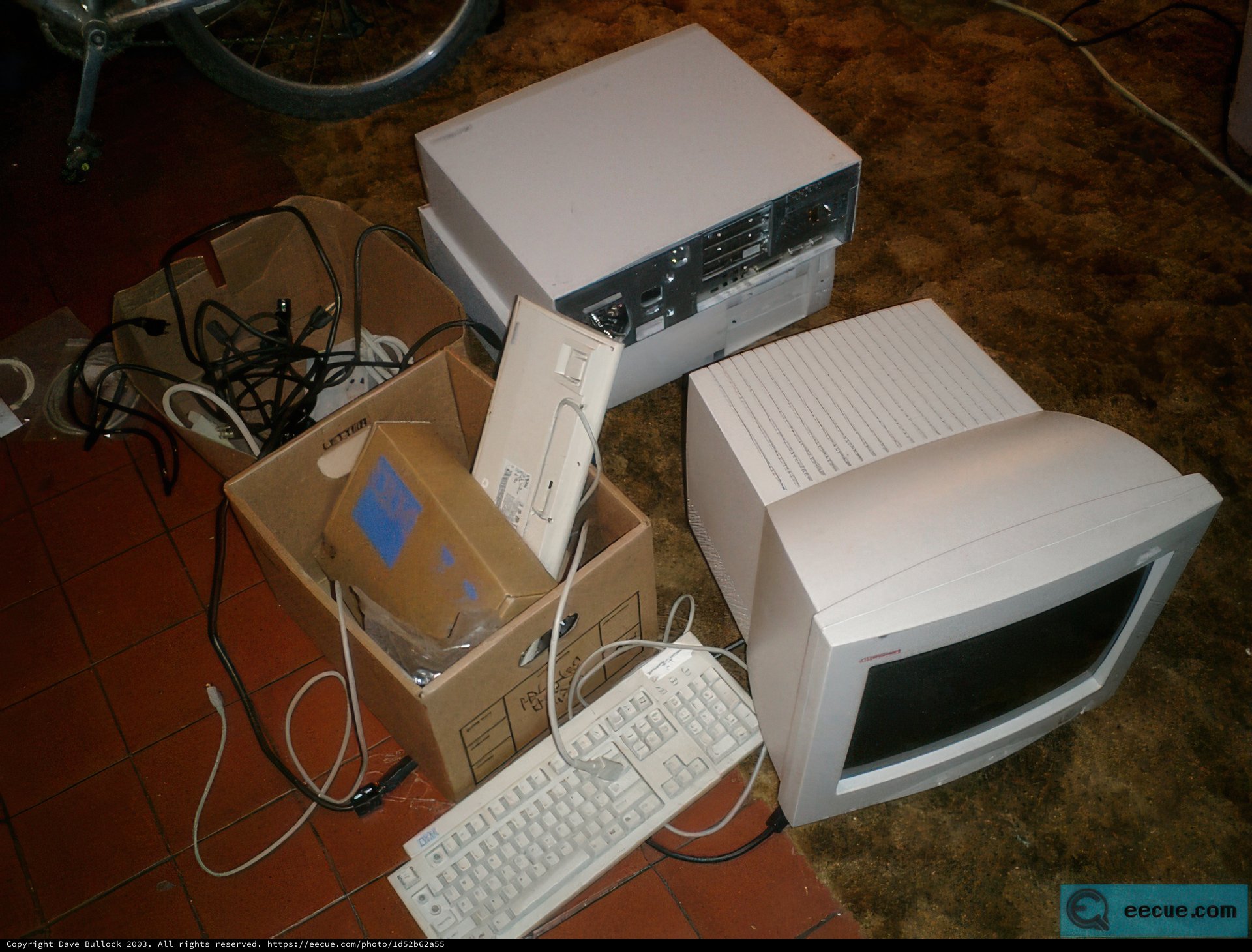 Computer Setup on the Floor