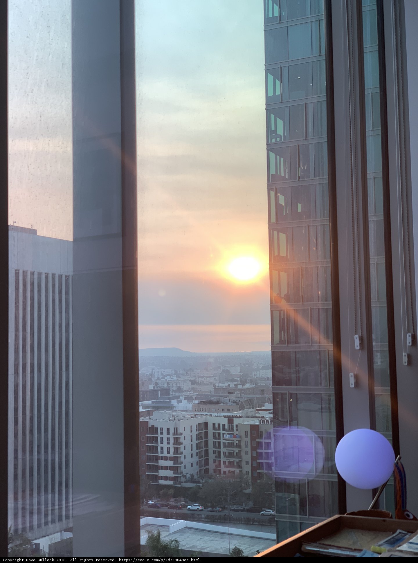 Cityscape Sunset from High-rise Building