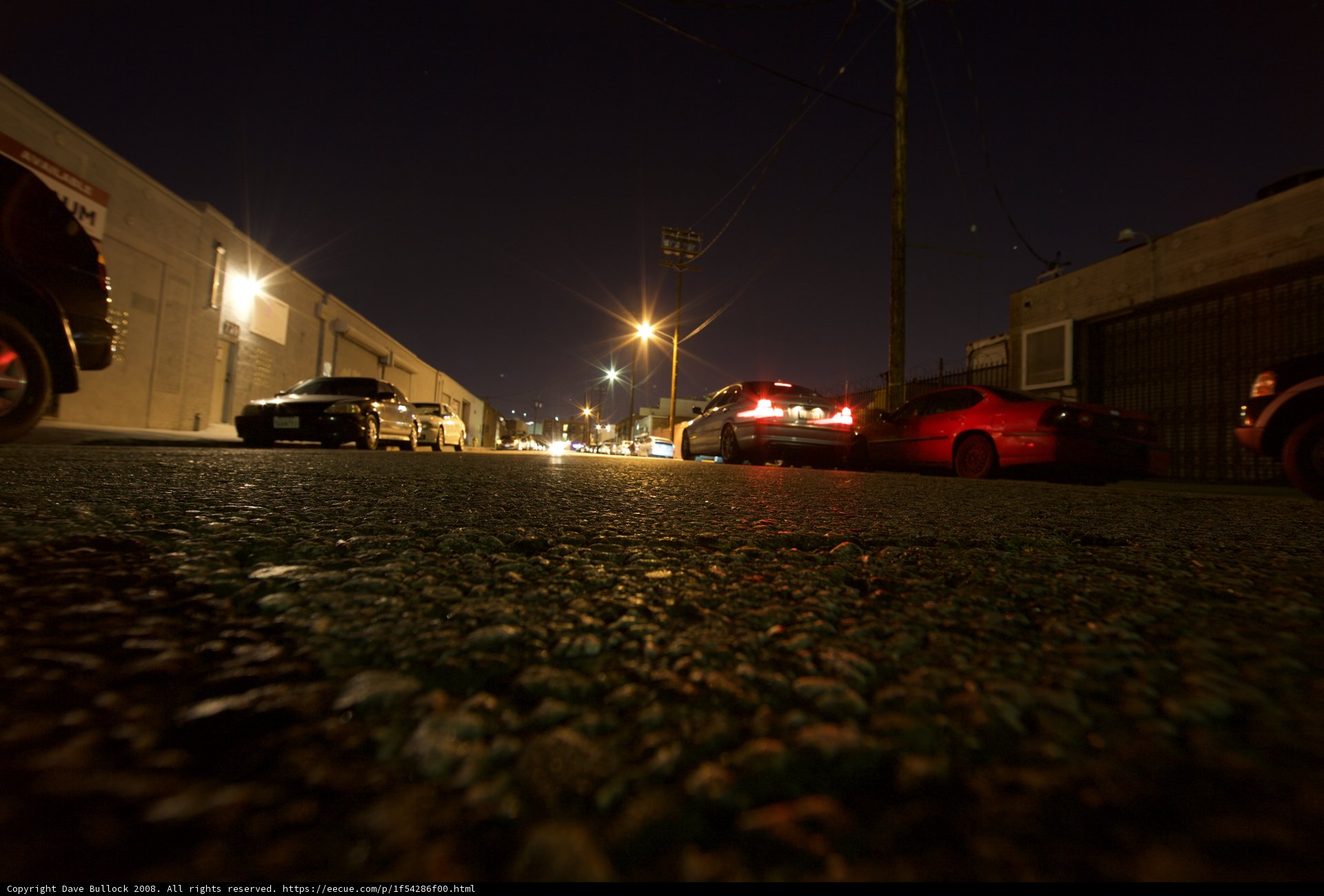 Nighttime Parking Lot