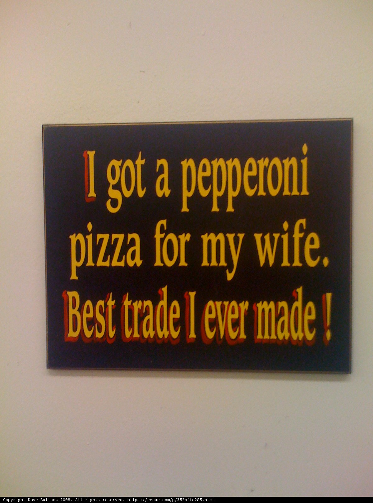 Pepperoni Pizza Sign
