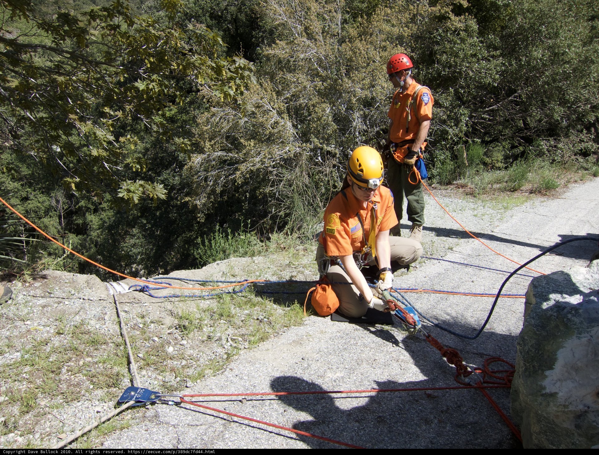 Rock Climbing with Safety Gear