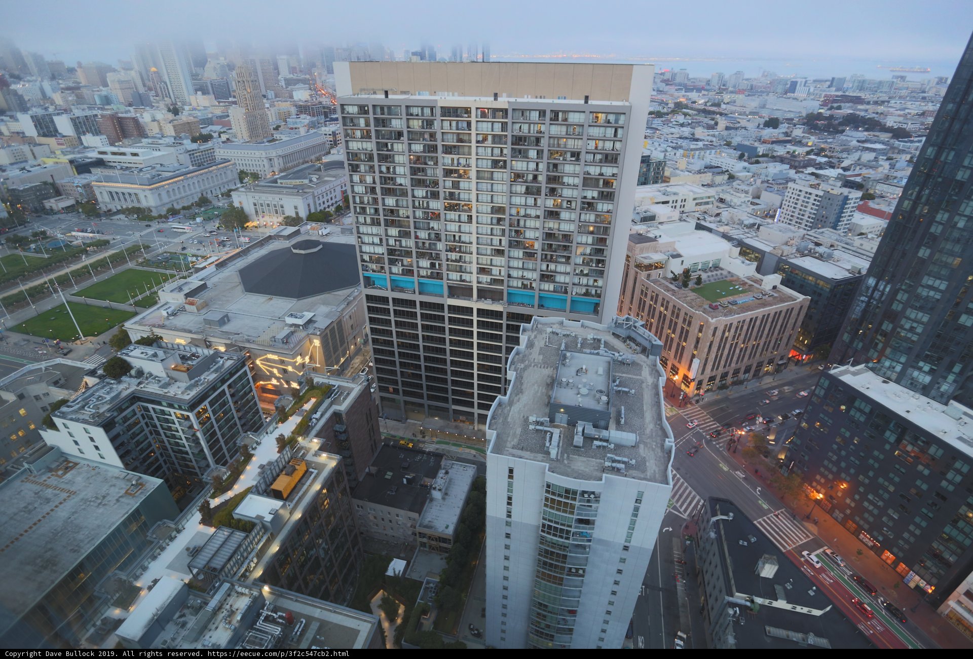 Towering Cityscape from Above