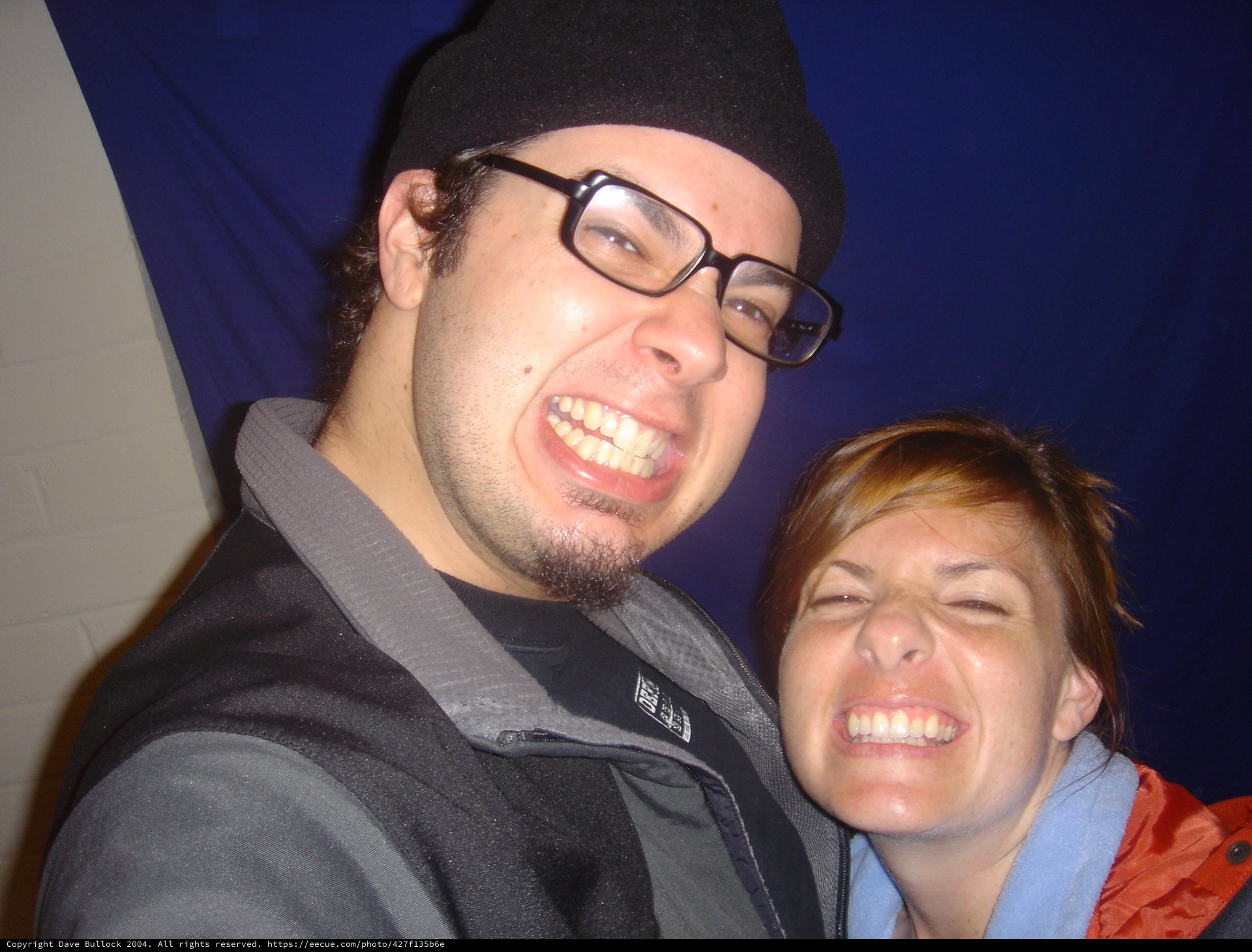 Dave and Penelope Making Silly Faces Together
