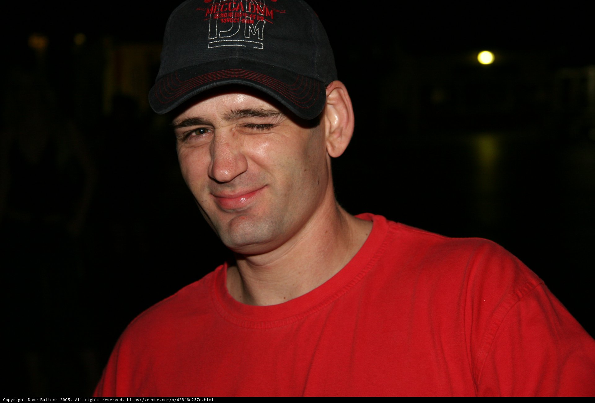 Red Shirt, Baseball Cap