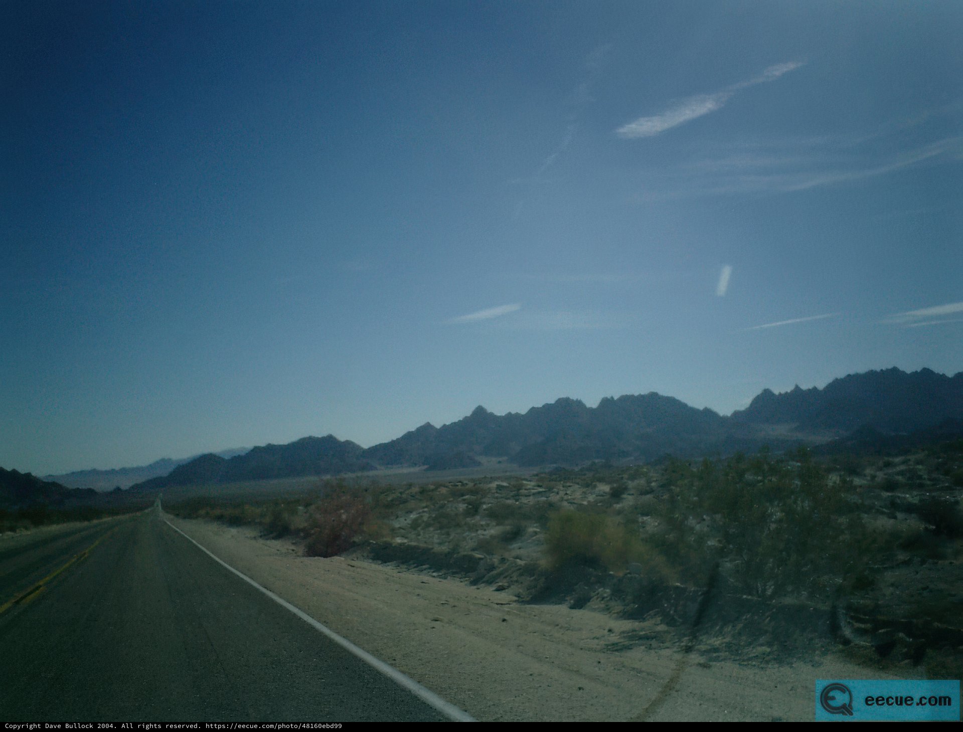 Driving Through the Vast Desert Landscape