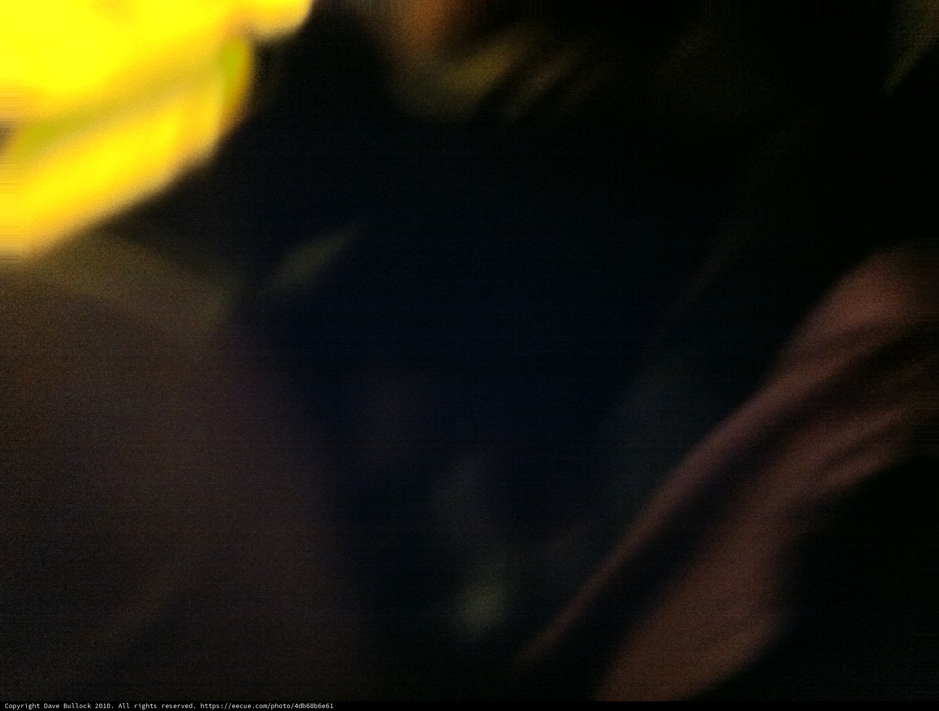 Nightlife with a Yellow Umbrella