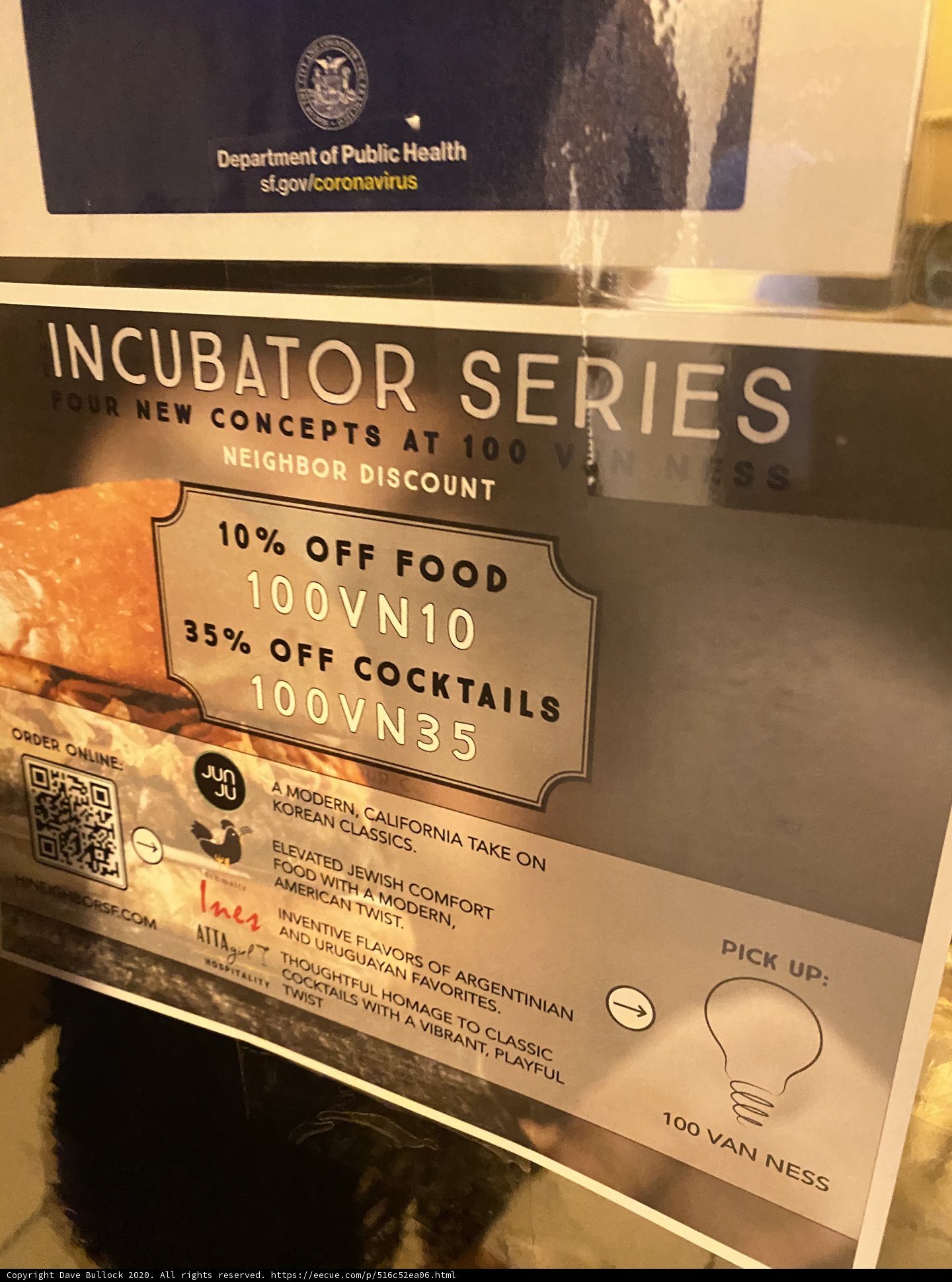 Induction Series Signage at San Francisco Restaurant