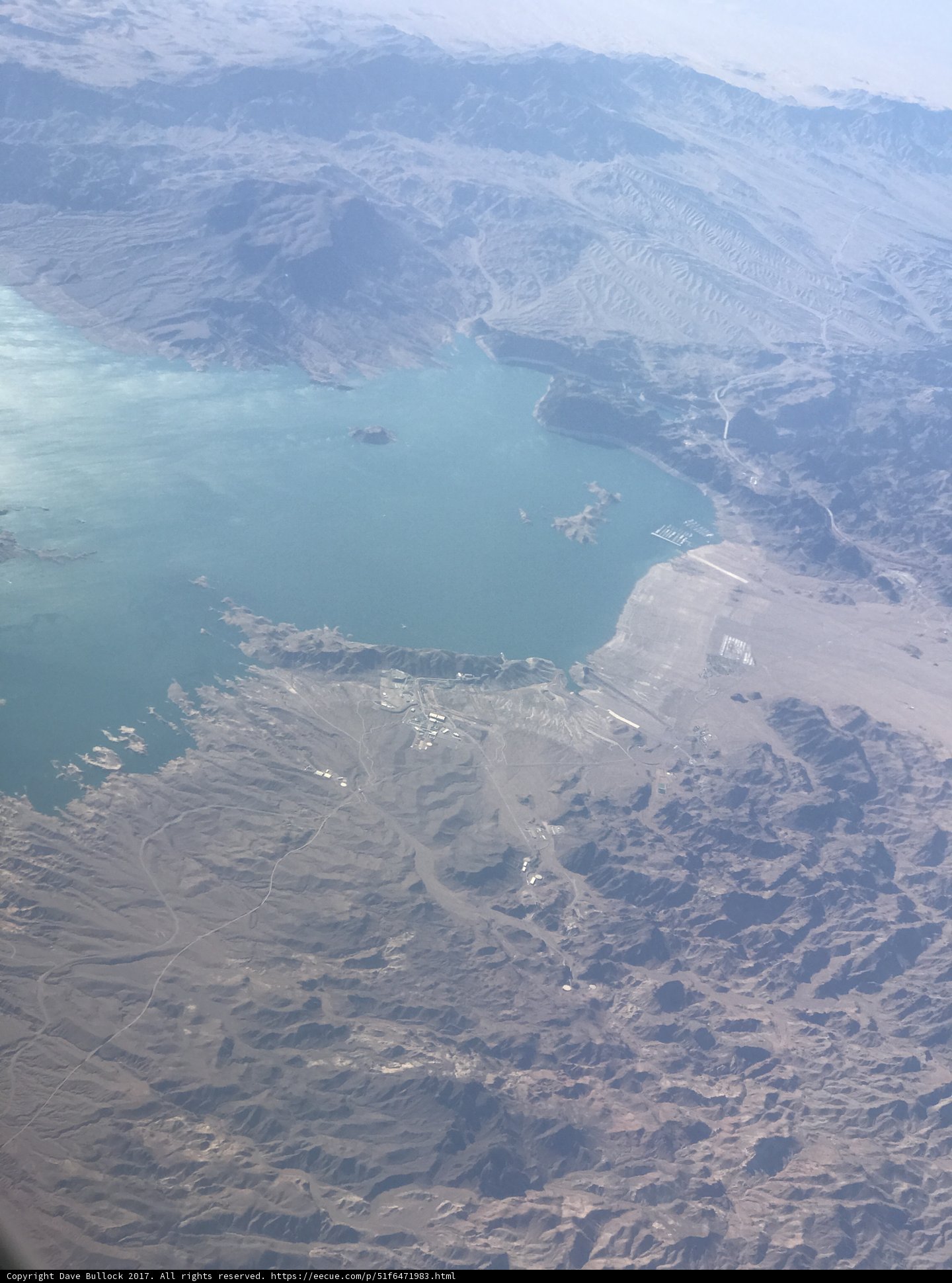 Aerial View of Stunning Lake and Mountains