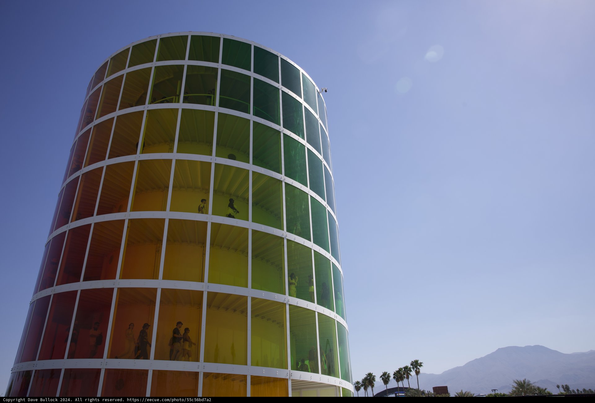 Chromatic Urban Cylinder: A Vivid Display of Architecture and Color