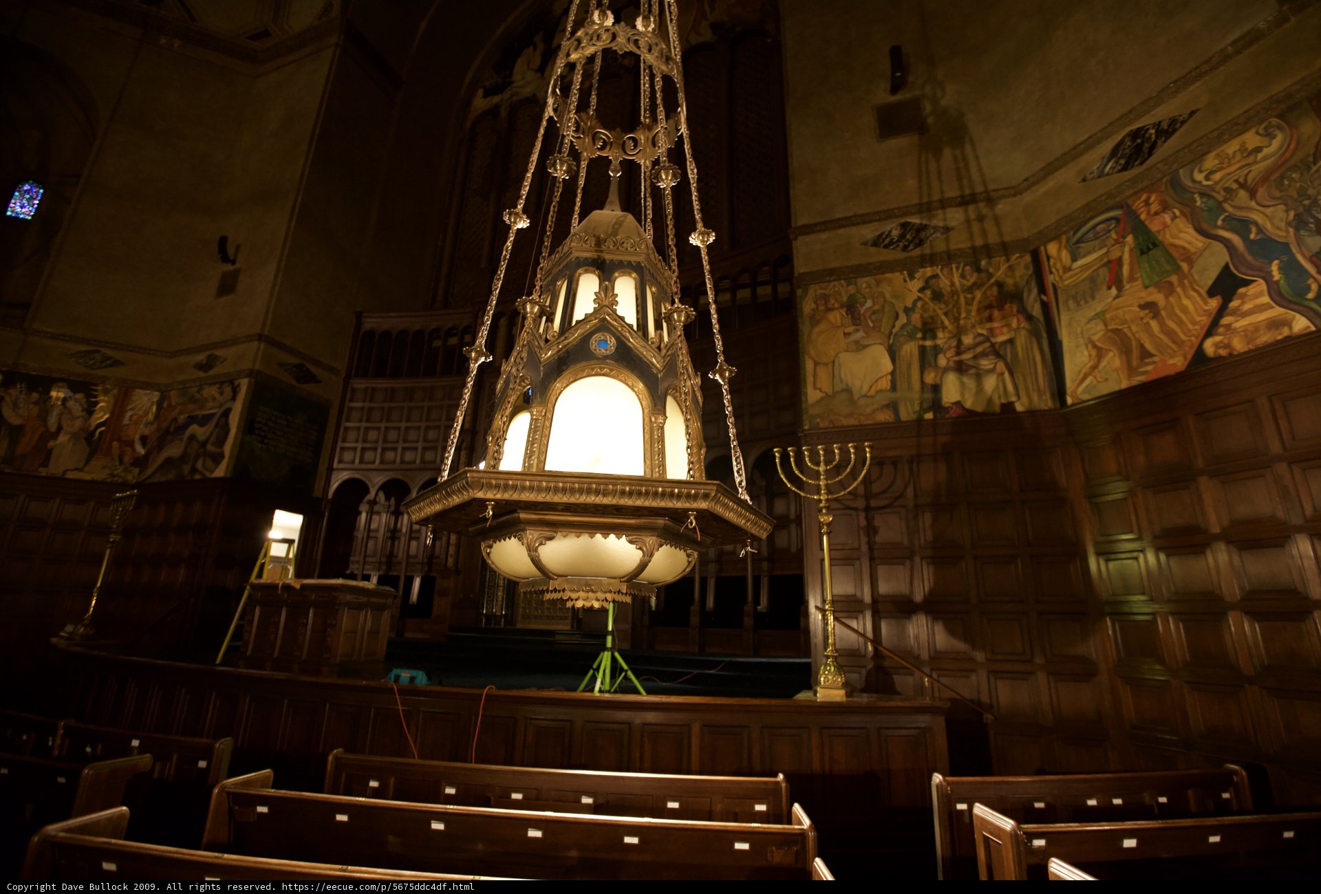 The Menorah Illuminating the Temple of Israel