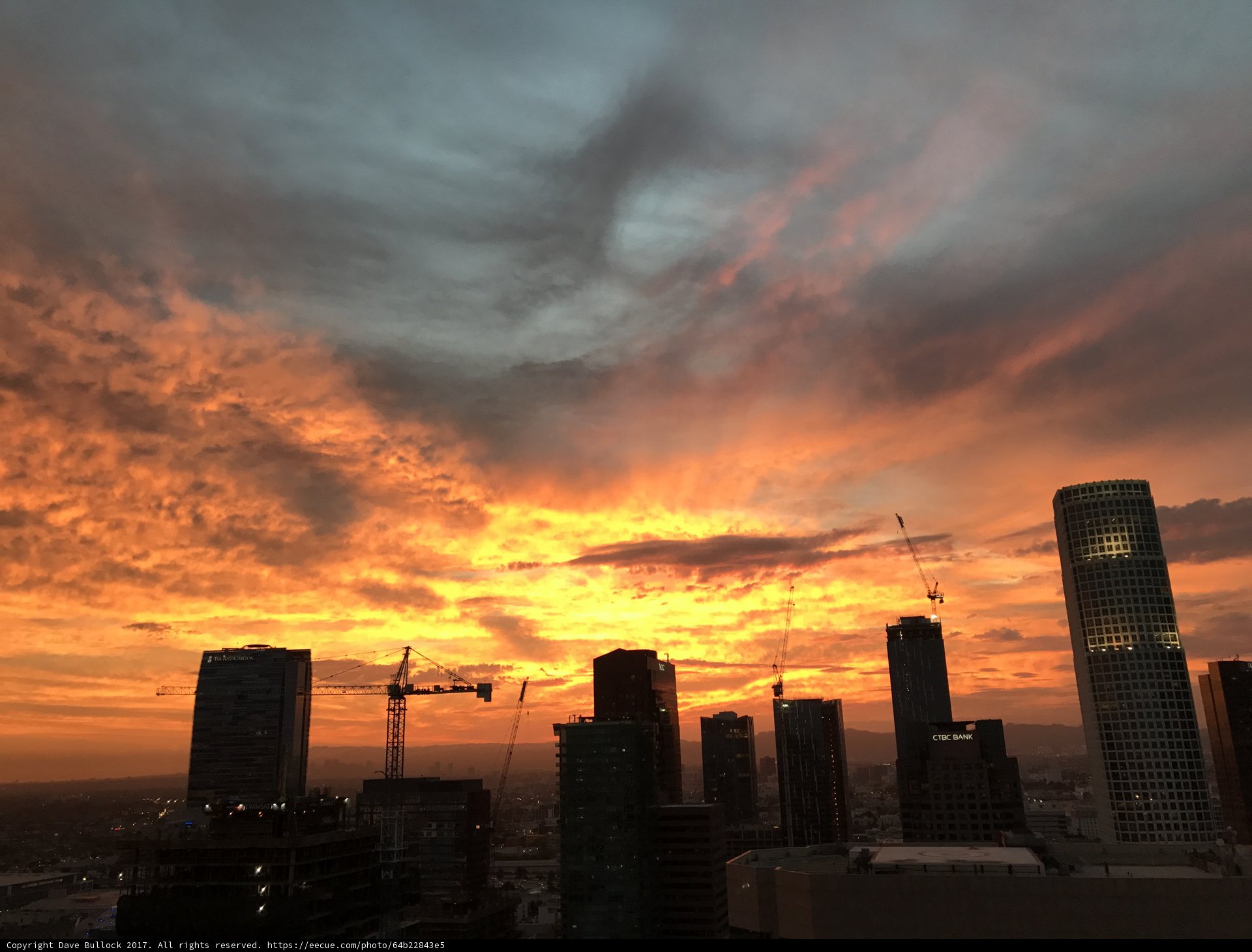 City Skyline at Sunset