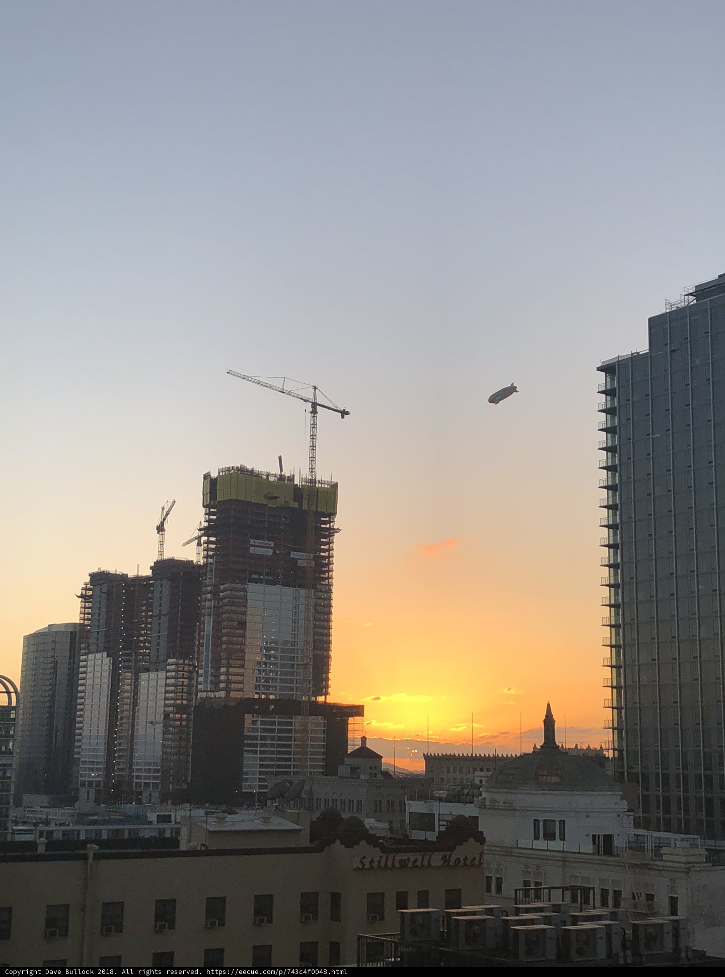 Watching the San Francisco Skyline Bask in Golden Sunset