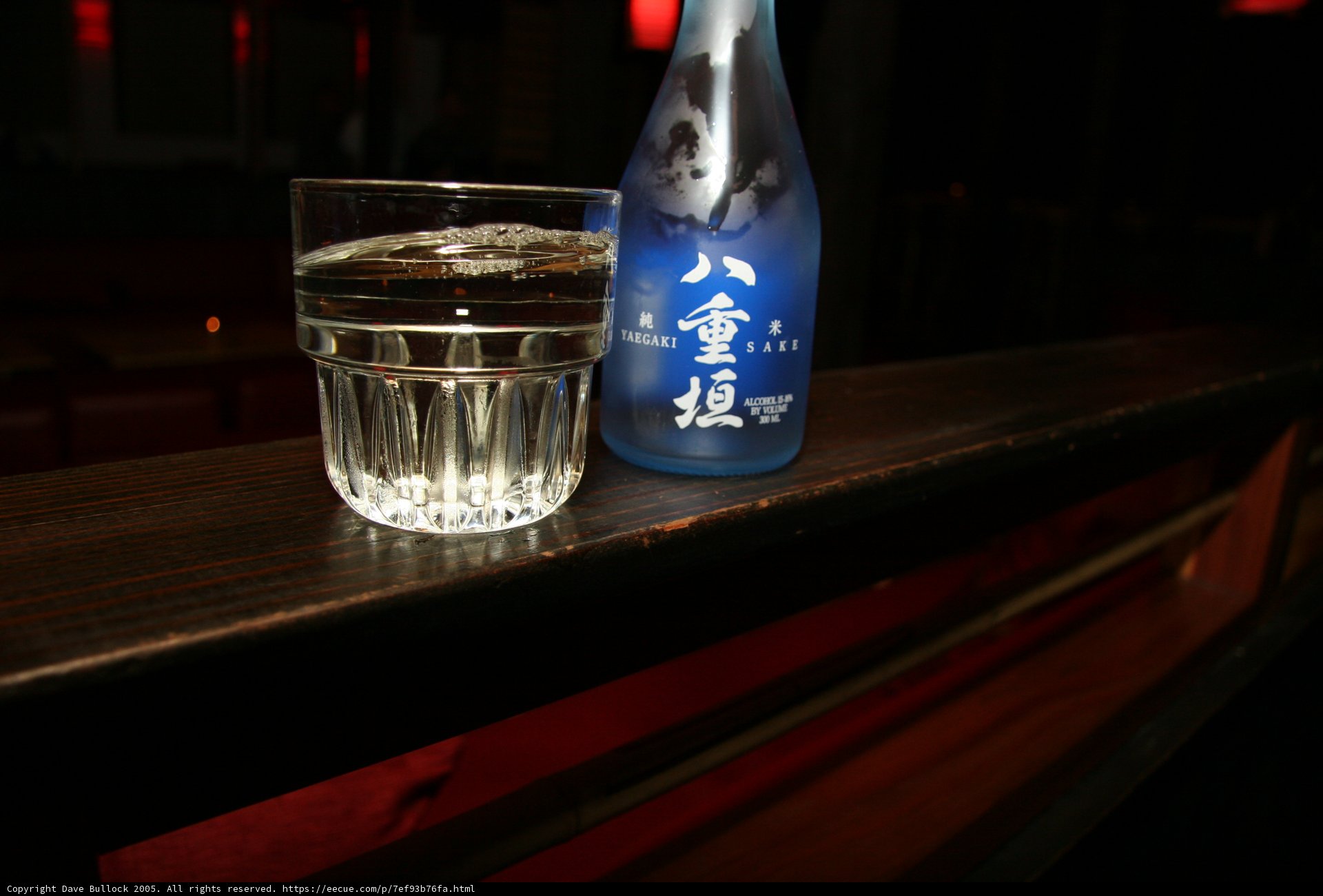Sipping on Sake and Water