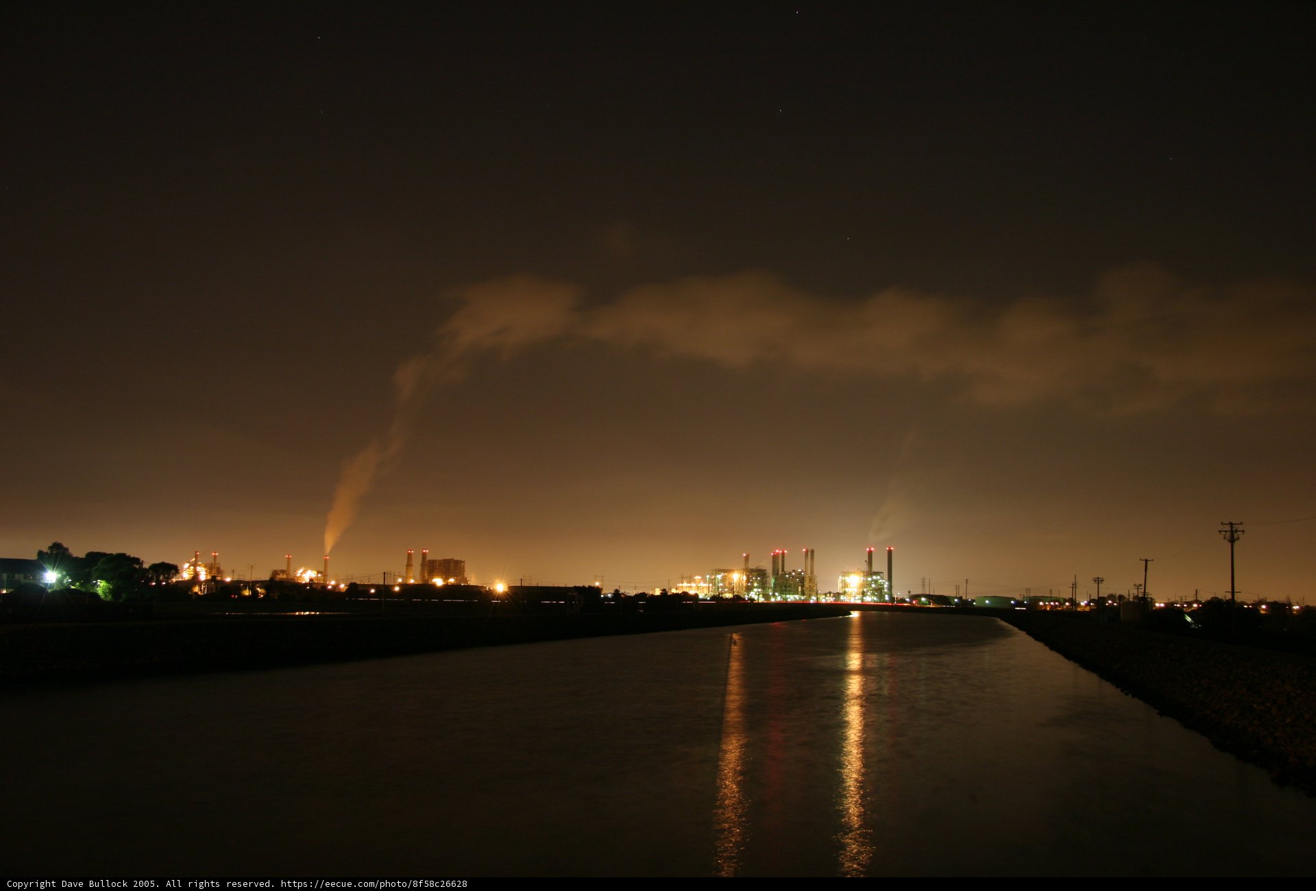 Night Factory by the River