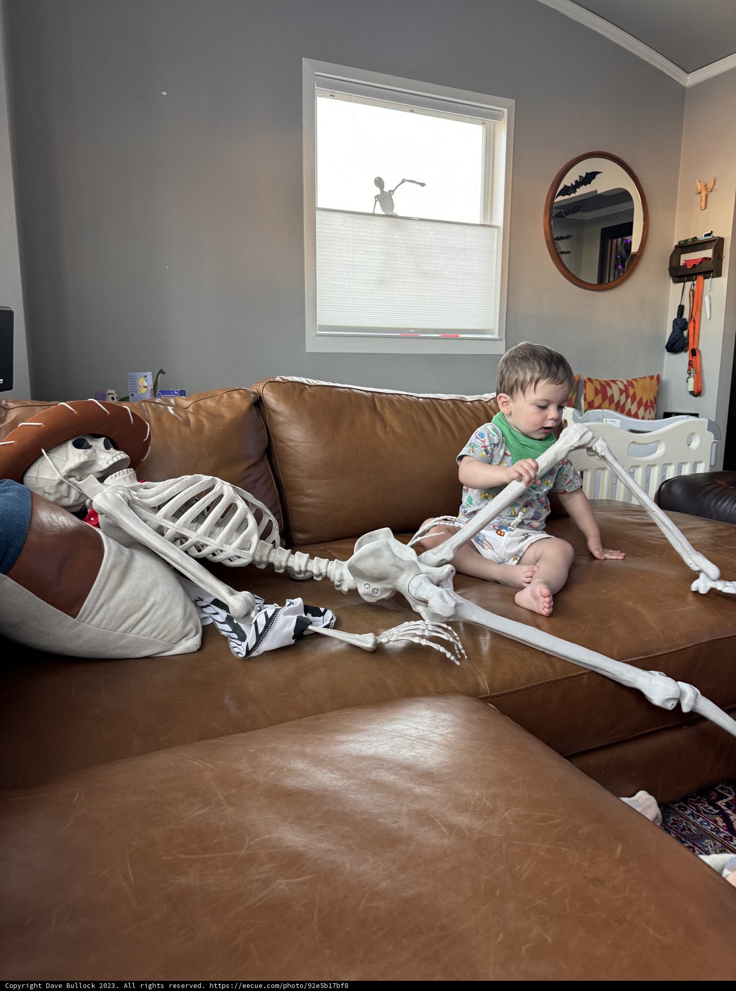 Halloween Fun with Baby Wesley on the Couch