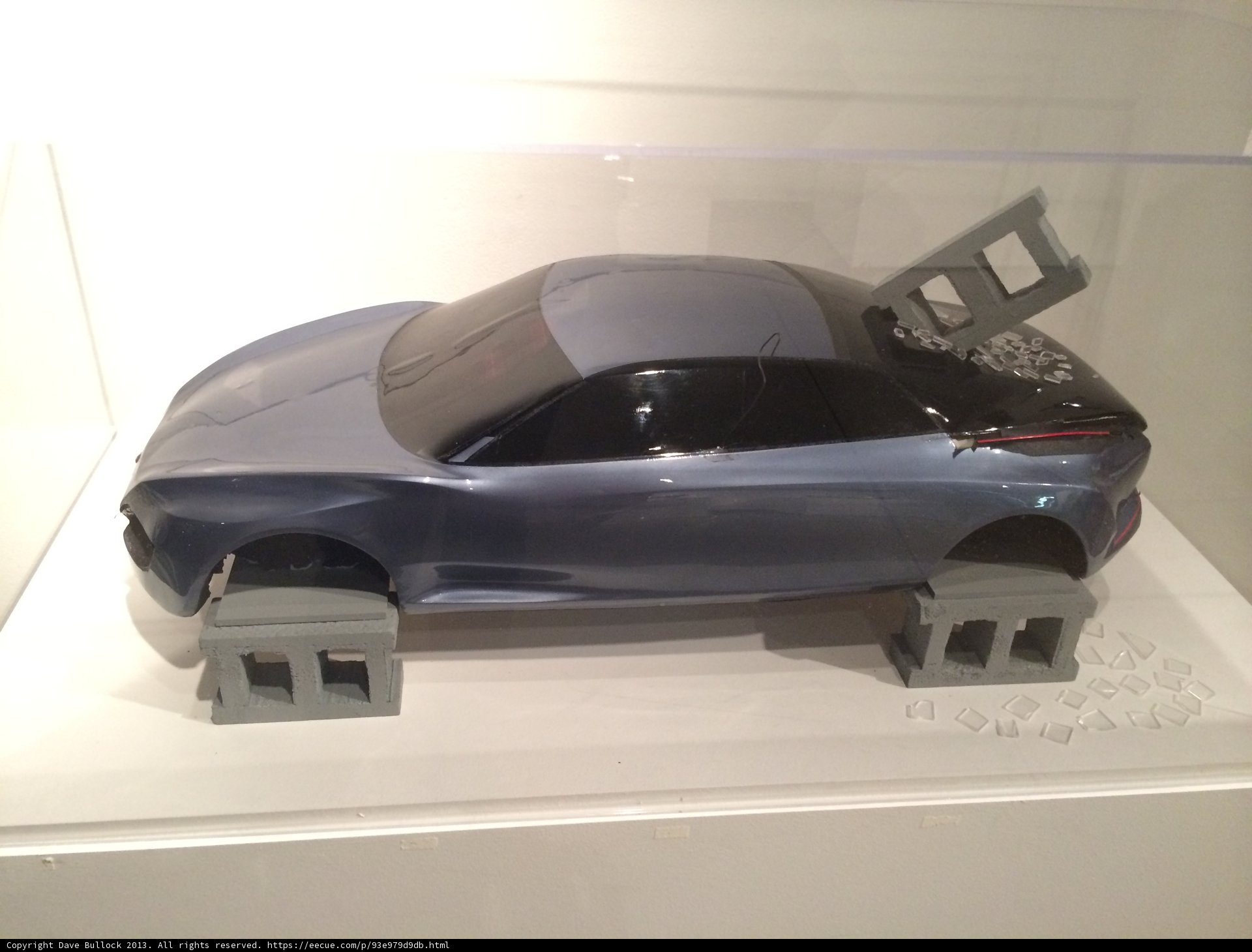 A Stunning Sports Car in Glass Case