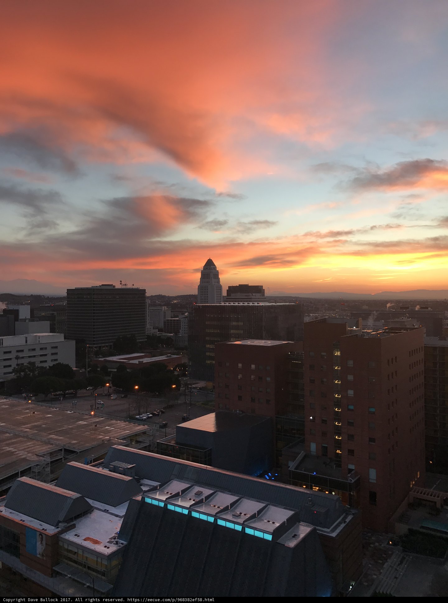 Sunset Skyline in Los Angeles