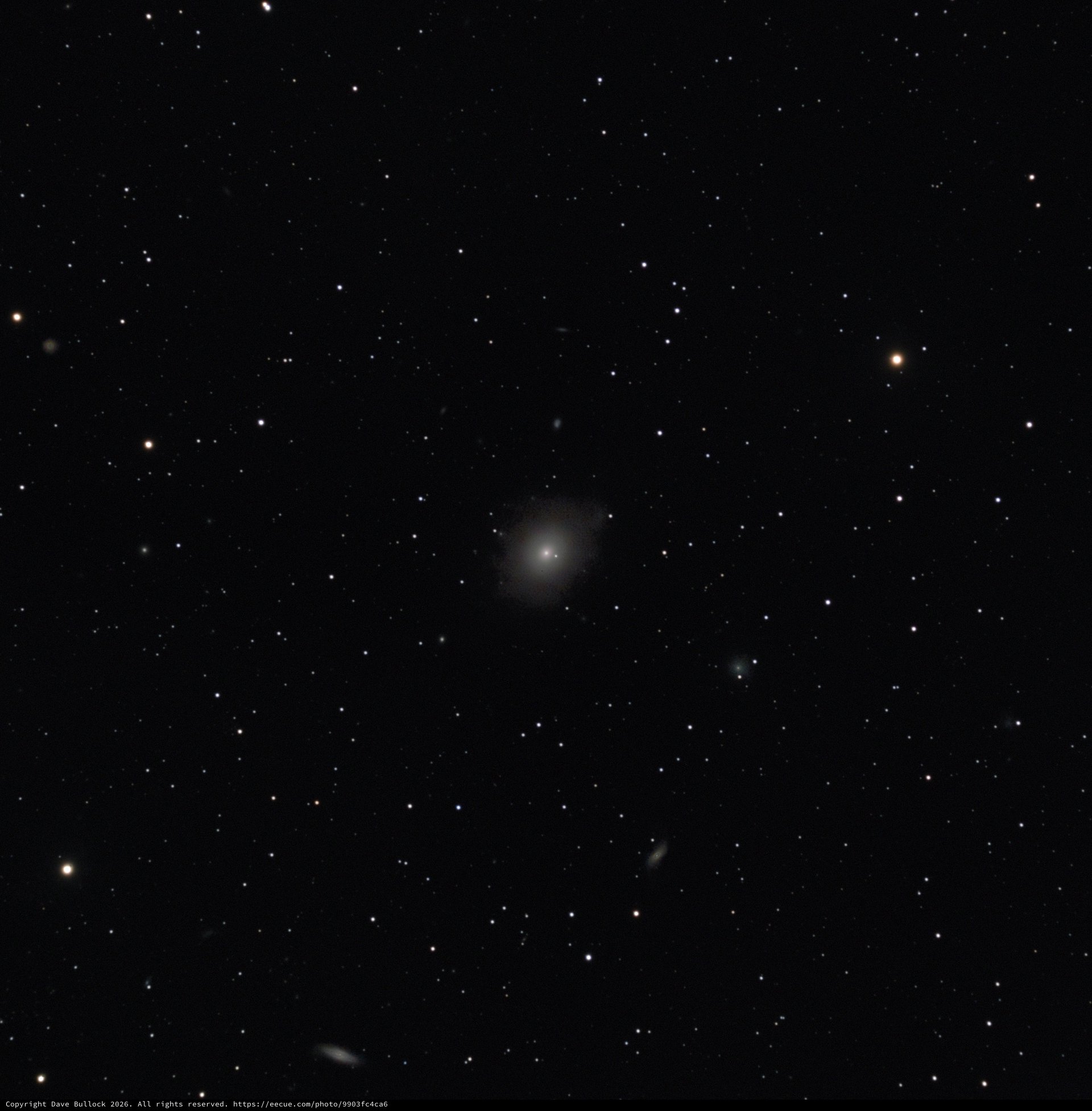 M49 - Elliptical Galaxy in Virgo Cluster with SHO Narrowband Imaging