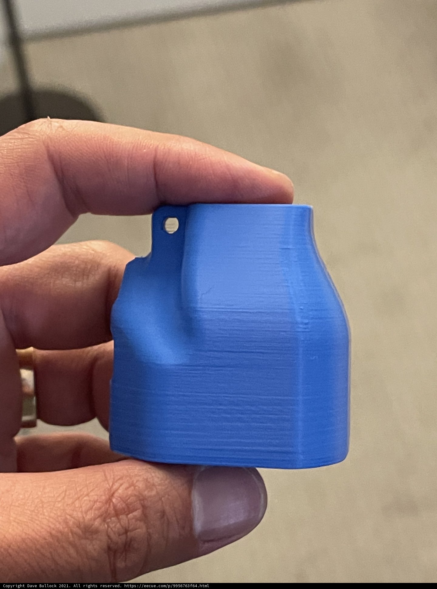 Blue object for cleaning