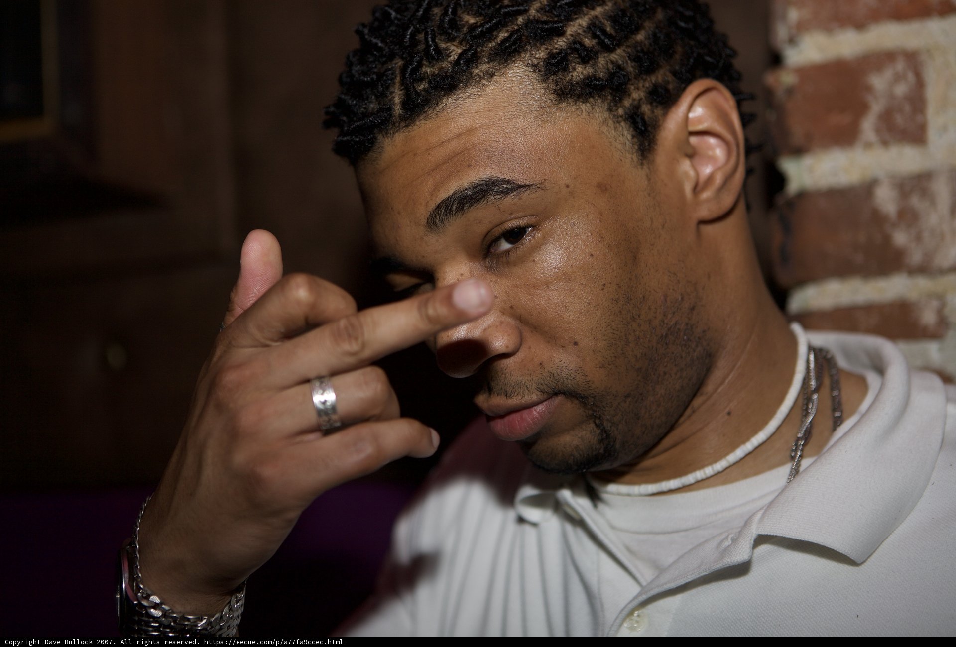 Chris L's Artistic Hand Gesture