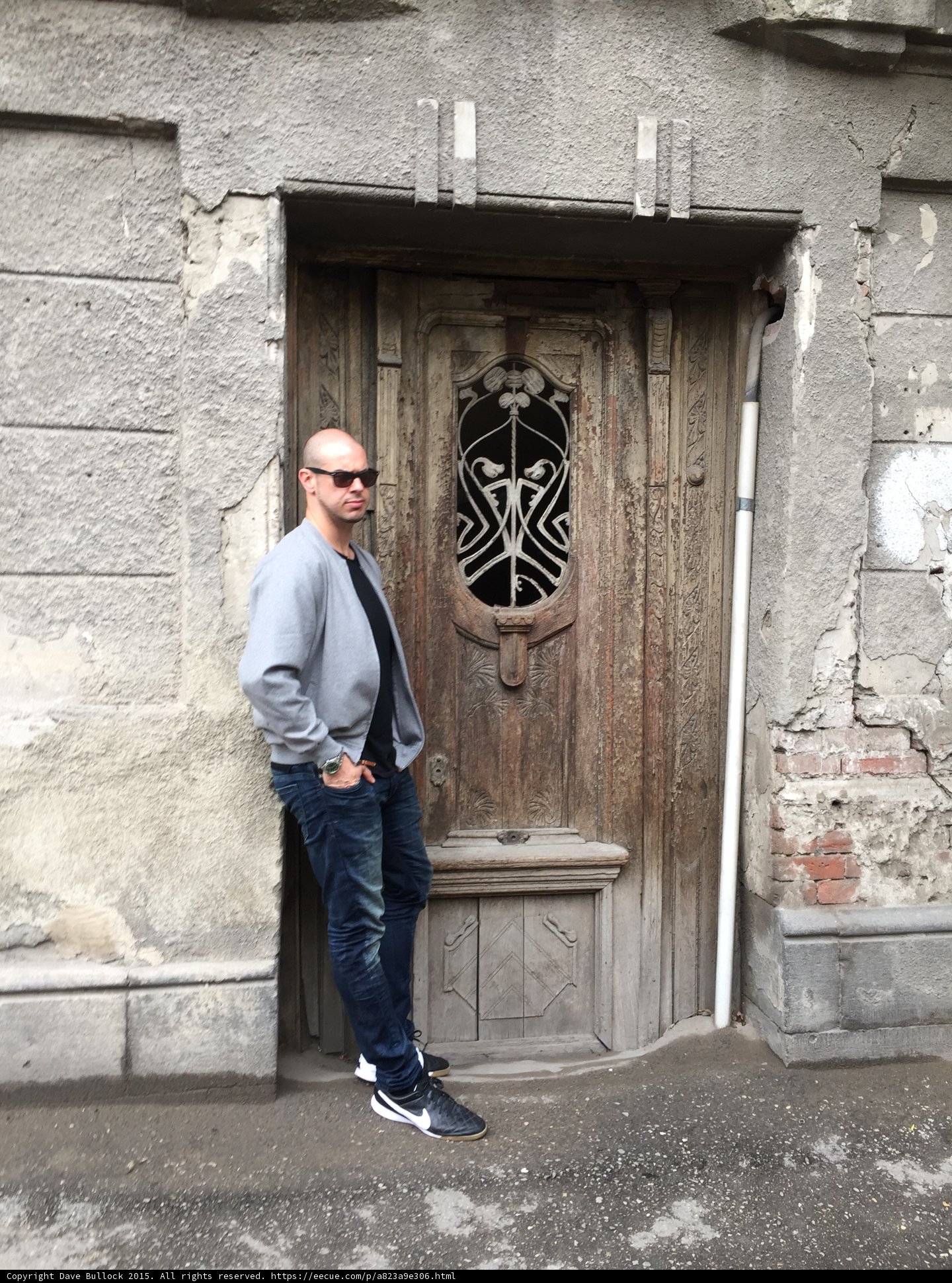 Portrait by Art Nouveau Door