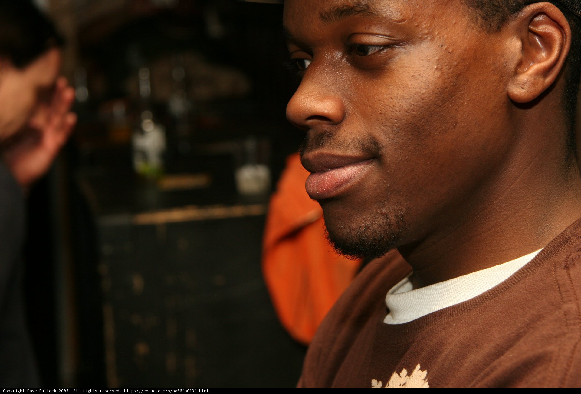 Brown Shirt Smiling