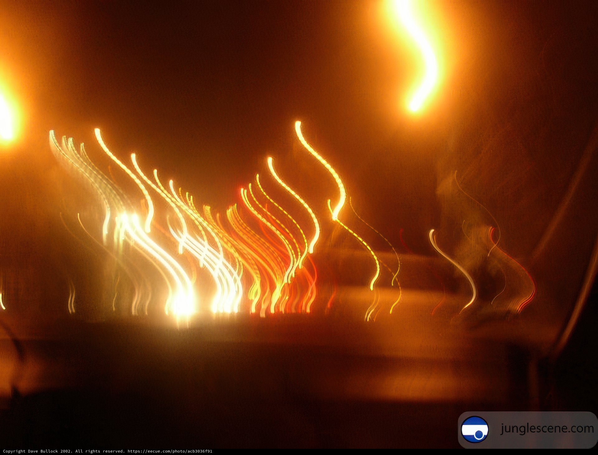 Blurred Flames of the Night