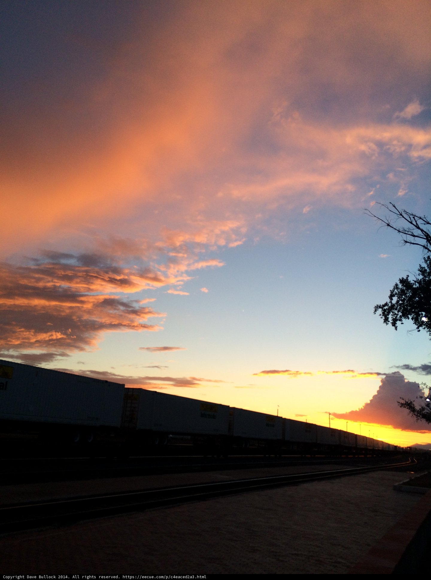Train Journey through a Mesmerizing Sunset