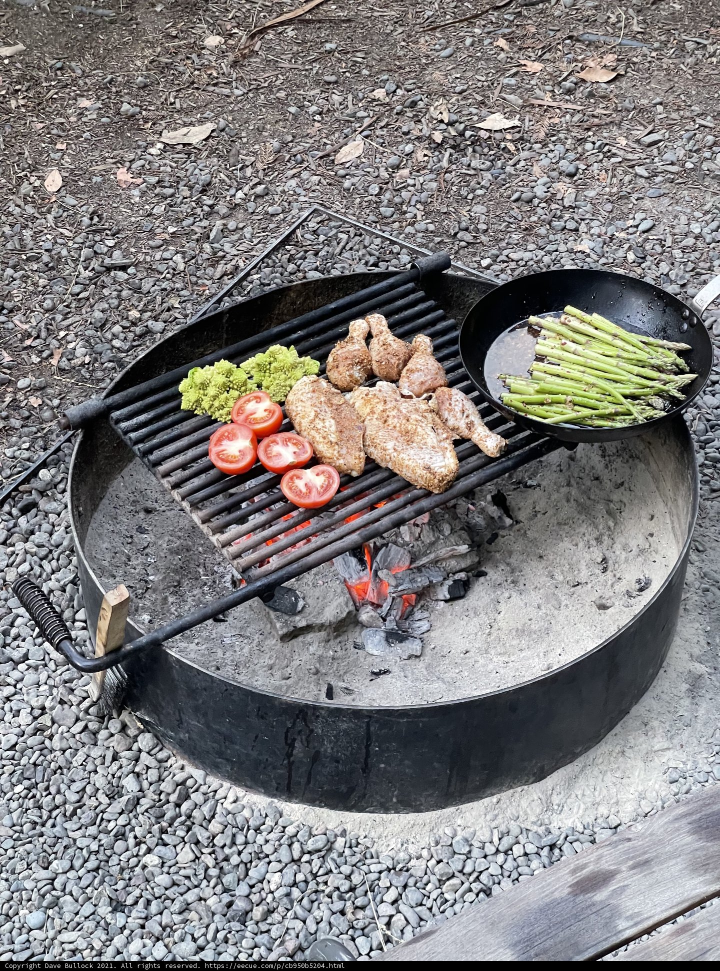 Delicious BBQ Feast on the Rocks